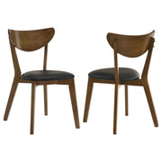 Jedda Wood Dining Side Chair Dark Walnut (Set of 2) - 105362