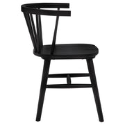 Jeffries Windsor Wood Dining Side Chair Black (Set of 2) - 107202BLK