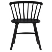 Jeffries Windsor Wood Dining Side Chair Black (Set of 2) - 107202BLK