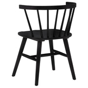 Jeffries Windsor Wood Dining Side Chair Black (Set of 2) - 107202BLK
