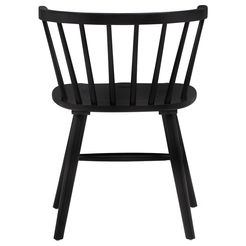 Jeffries Windsor Wood Dining Side Chair Black (Set of 2) - 107202BLK