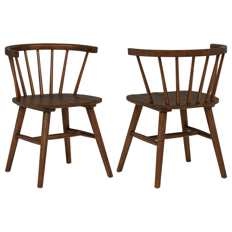 Jeffries Windsor Wood Dining Side Chair Walnut (Set of 2) - 107202WAL