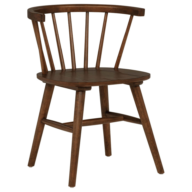 Jeffries Windsor Wood Dining Side Chair Walnut (Set of 2) - 107202WAL