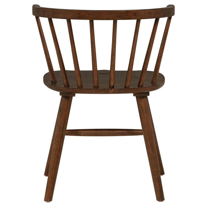 Jeffries Windsor Wood Dining Side Chair Walnut (Set of 2) - 107202WAL