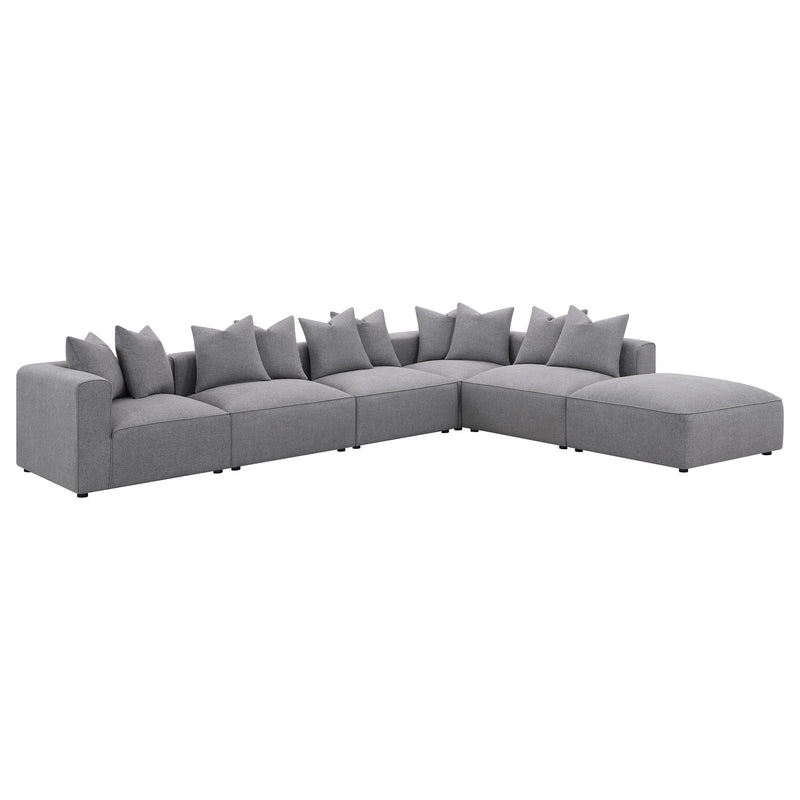Jennifer 6-piece Upholstered Modular Sectional Grey - 551594-SET
