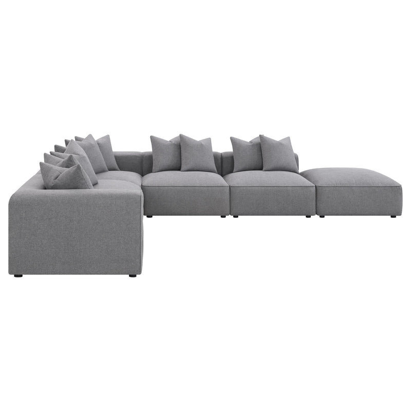 Jennifer 6-piece Upholstered Modular Sectional Grey - 551594-SET