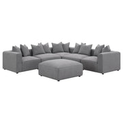 Jennifer Upholstered Corner Chair Grey - 551595