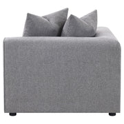 Jennifer Upholstered Corner Chair Grey - 551595