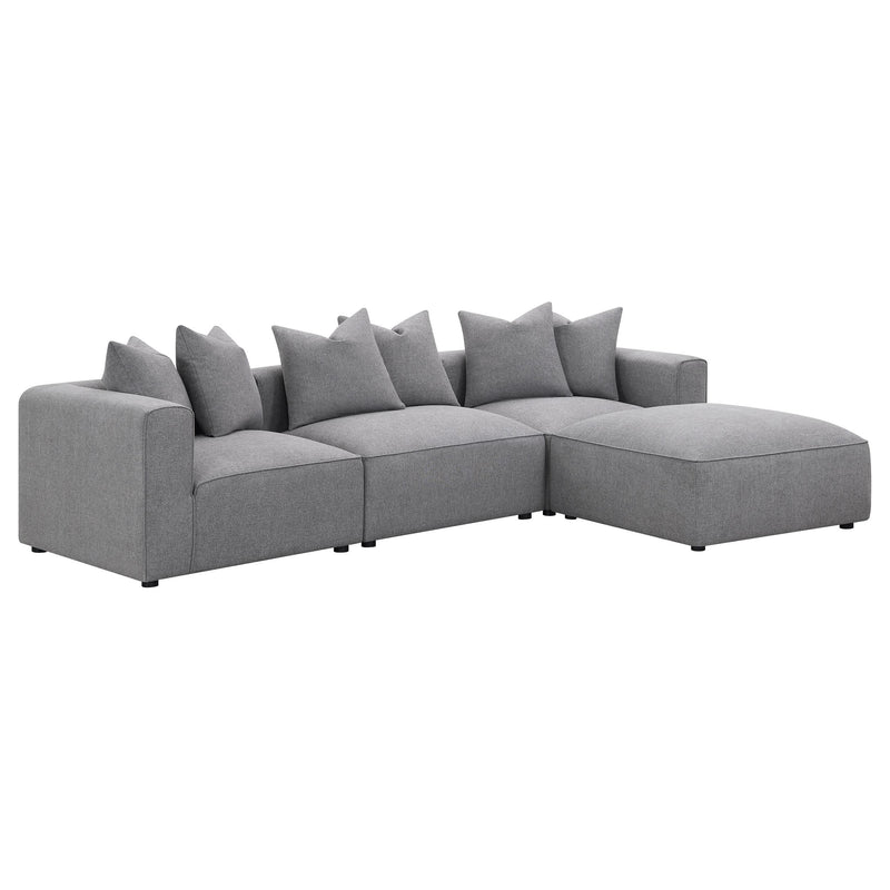 Jennifer Upholstered Corner Chair Grey - 551595
