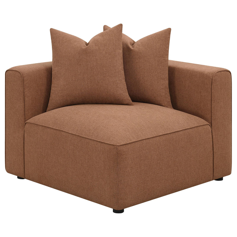 Jennifer Upholstered Corner Chair Terracotta - 551592