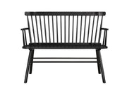 Jerimiah Spindleback Black Bench - DMV FurnitureAccent Bench