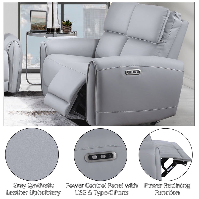 Jeromie Power Motion Loveseat w/USB Port - LV03336