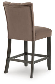 Jeshina Dark Brown Counter Height Dining Table and 4 Barstools - PCD581D3