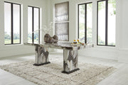 Jeshina Dark Brown Dining Table and 6 Chairs - PCD581D5