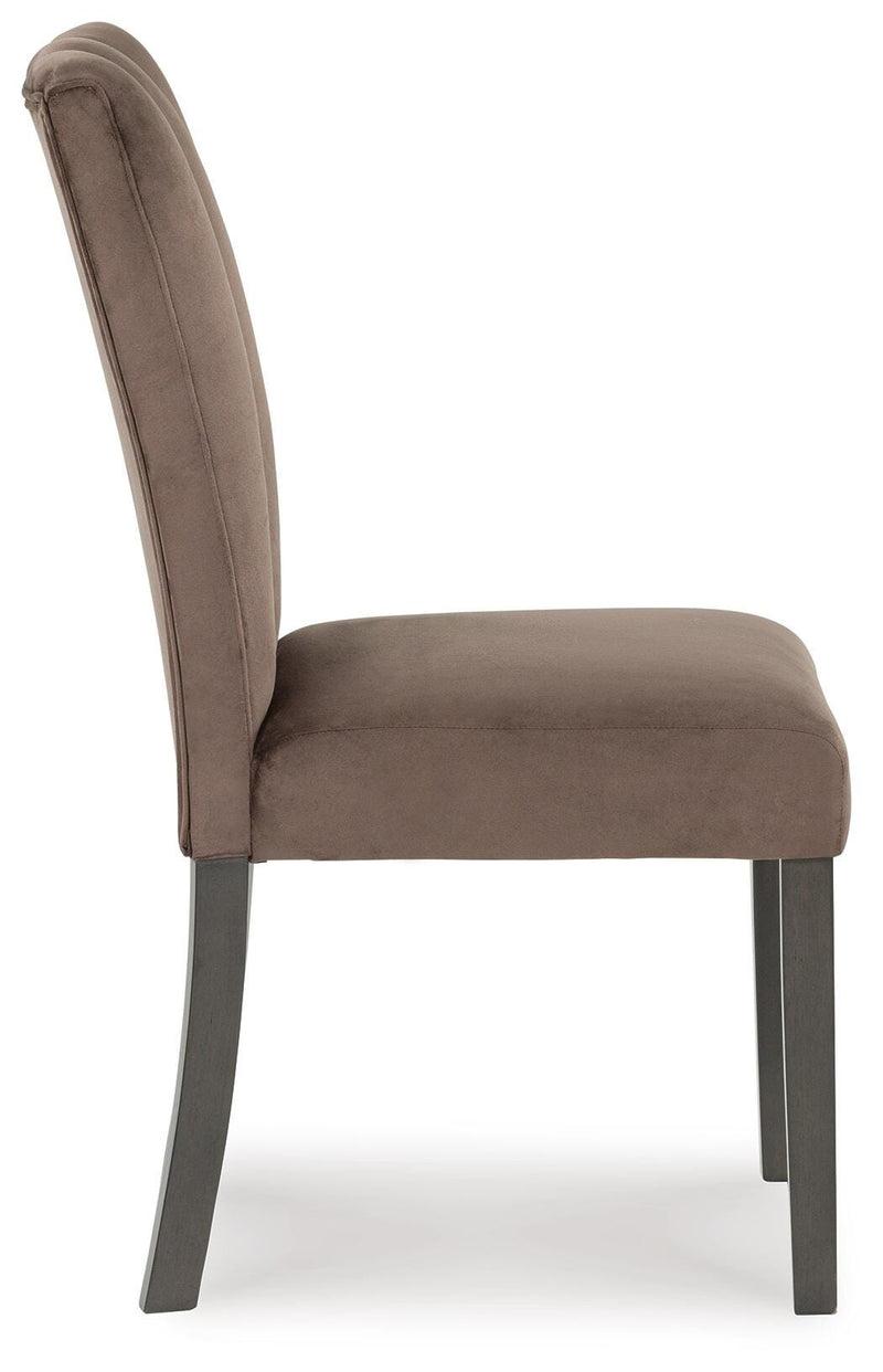 Jeshina Dark Brown Dining Table and 6 Chairs - PCD581D5