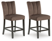Jeshina Mocha Counter Height Barstool, Set of 2 - PCD581-124