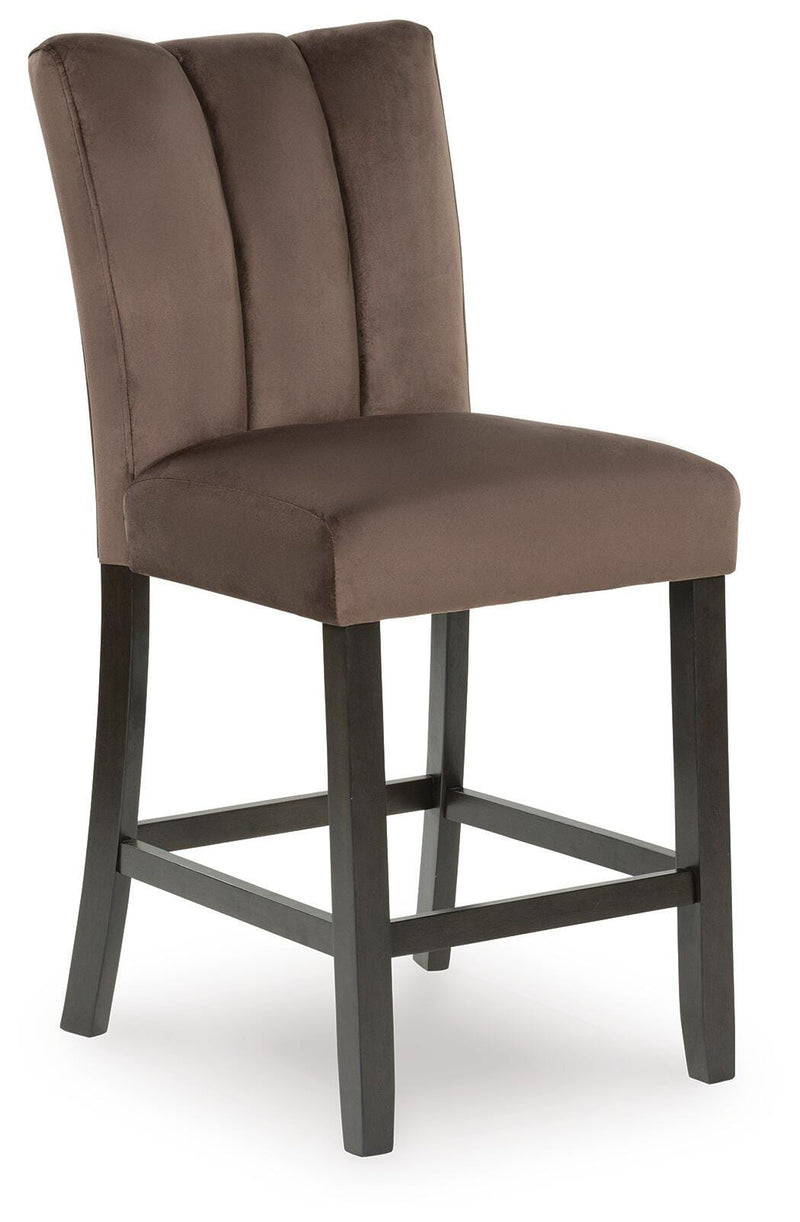 Jeshina Mocha Counter Height Barstool (Set of 2) - PCD581-124X2