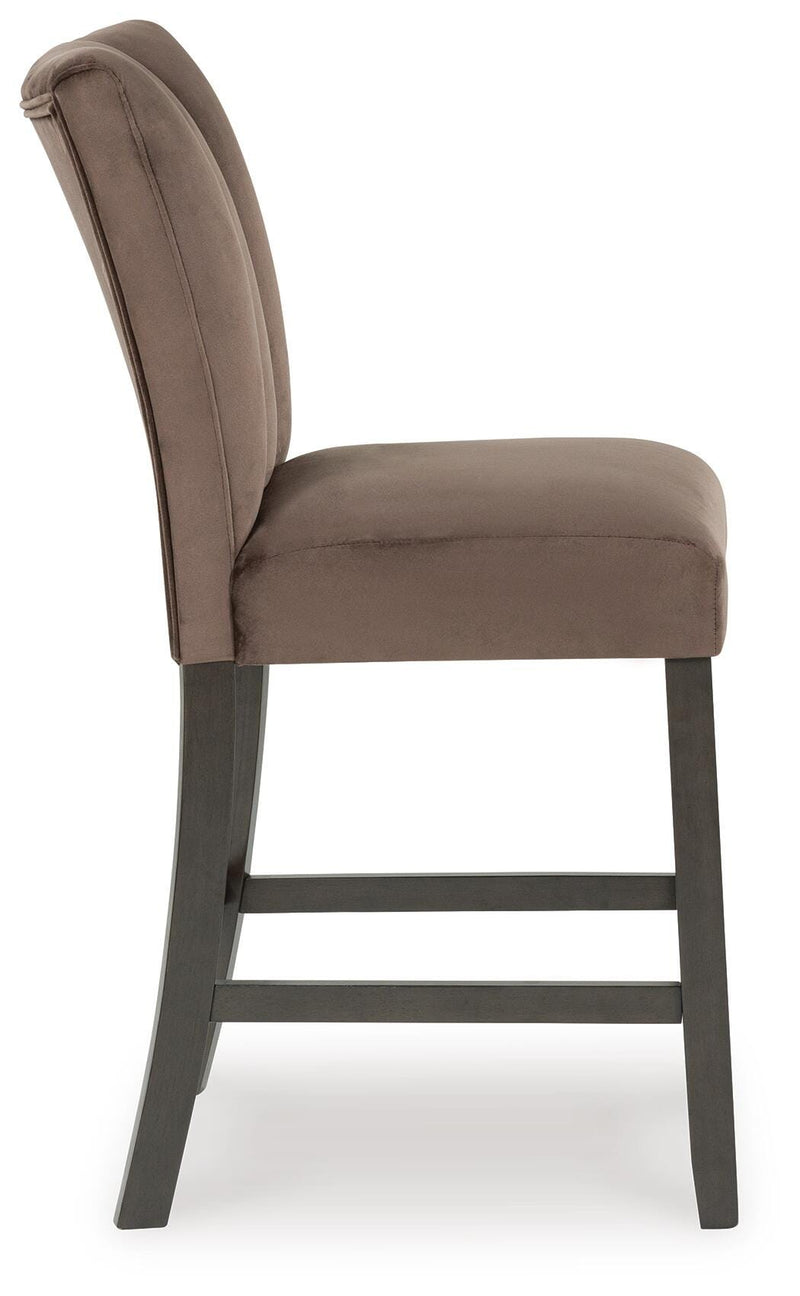Jeshina Mocha Counter Height Barstool (Set of 2) - PCD581-124X2
