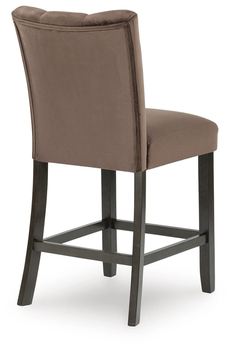 Jeshina Mocha Counter Height Barstool (Set of 2) - PCD581-124X2