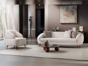 Jesse Chair - Cream in Cream - 200-ST-SOFT03-CR-B