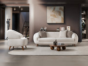 Jesse Chair - Cream in Cream - 200-ST-SOFT03-CR-B