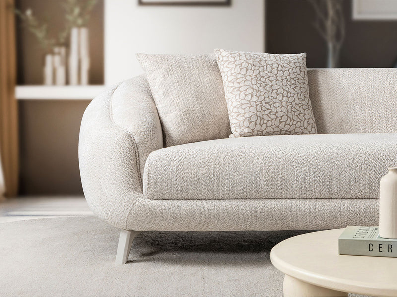 Jesse Sectional Sofa - Cream in Cream - 200-ST-JES-İSTANBUL01-CRE-S