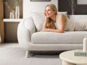 Jesse Sectional Sofa - Walnut in Cream - 200-ST-JES-İSTANBUL01-WAL-S