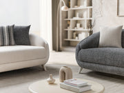 Jesse Stationary Sofa - Walnut in Cream - 200-ST-SOFT03-WL-3