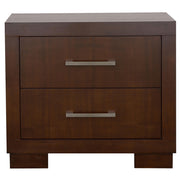 Jessica 2-drawer Nightstand Cappuccino - 200712