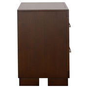 Jessica 2-drawer Nightstand Cappuccino - 200712