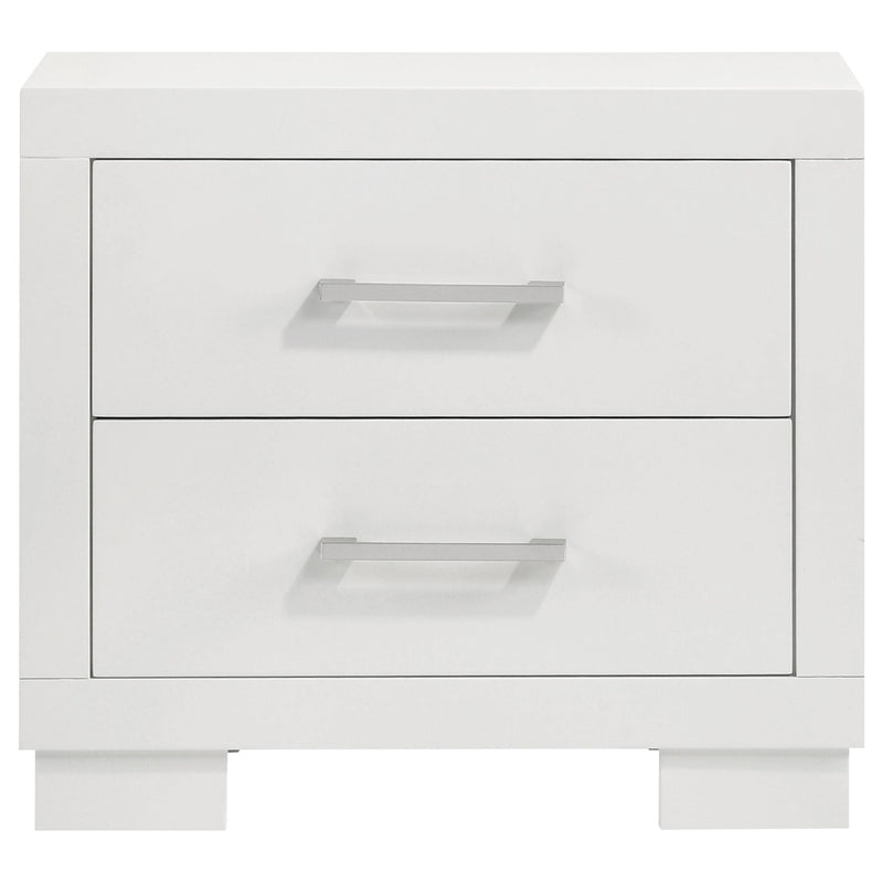 Jessica 2-drawer Nightstand Snow White - 202992