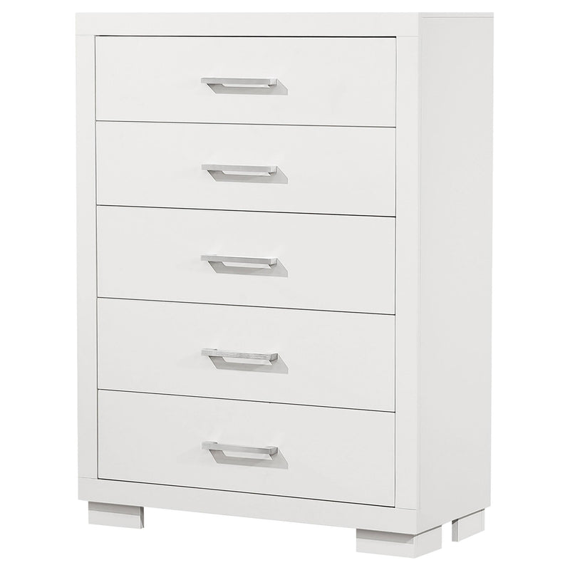 Jessica 5-drawer Bedroom Chest Snow White - 202995