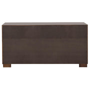 Jessica 5-piece Eastern King LED Bedroom Set Cappuccino - 200711KE-S5