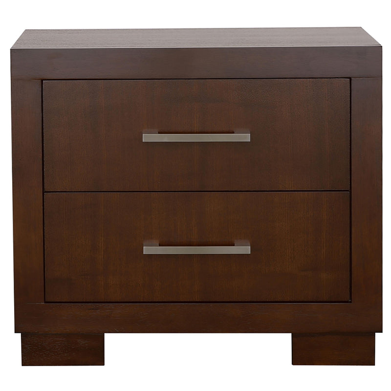 Jessica 5-piece Eastern King LED Bedroom Set Cappuccino - 200711KE-S5P
