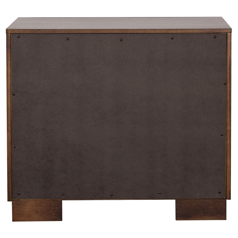 Jessica 5-piece Eastern King LED Bedroom Set Cappuccino - 200711KE-S5P