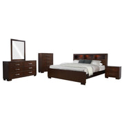 Jessica 5-piece Queen Bedroom Set Cappuccino - 200719Q-S5