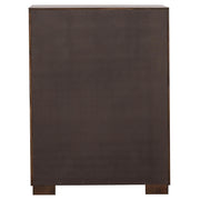 Jessica 5-piece Queen LED Bedroom Set Cappuccino - 200711Q-S5