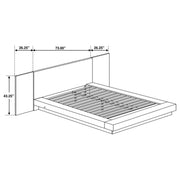 Jessica 6-piece Eastern King LED Bedroom Set Cappuccino - 200711KE-S6P