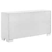 Jessica 6-piece Eastern King LED Bedroom Set Snow White - 202990KE-S6P