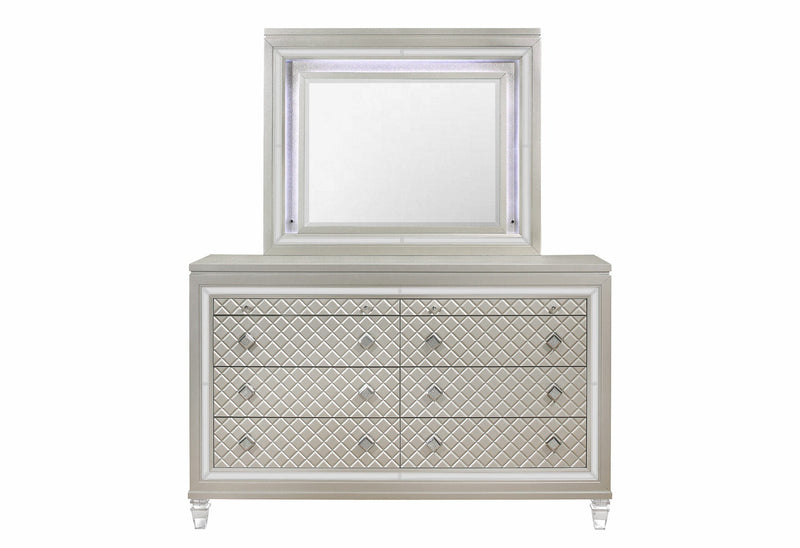 Paris Champagne Dresser - PARIS-CHAMPAGNE-DR W/JEWELRY DR & AL