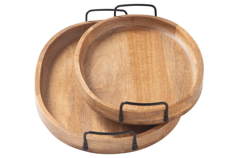 Jocelyne Brown/Black Tray (Set of 2) - DMV FurnitureTray