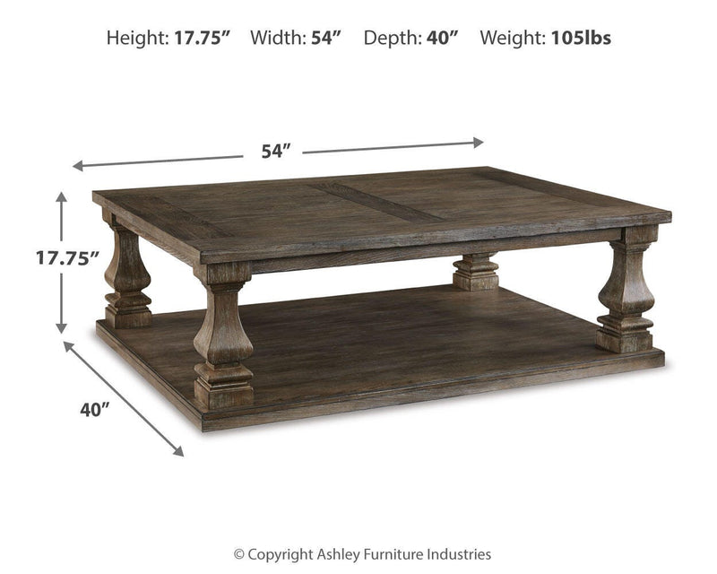 Johnelle Coffee Table, 2 End Tables and Sofa Table - T776T2