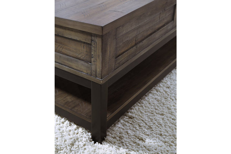 Johurst Grayish Brown Coffee Table with Lift Top - DMV FurnitureCoffee Table