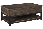 Johurst Grayish Brown Coffee Table with Lift Top - DMV FurnitureCoffee Table