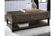 Johurst Grayish Brown Coffee Table with Lift Top - DMV FurnitureCoffee Table
