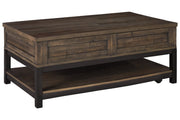 Johurst Grayish Brown Coffee Table with Lift Top - DMV FurnitureCoffee Table