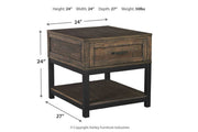 Johurst Grayish Brown End Table - DMV FurnitureEnd Table