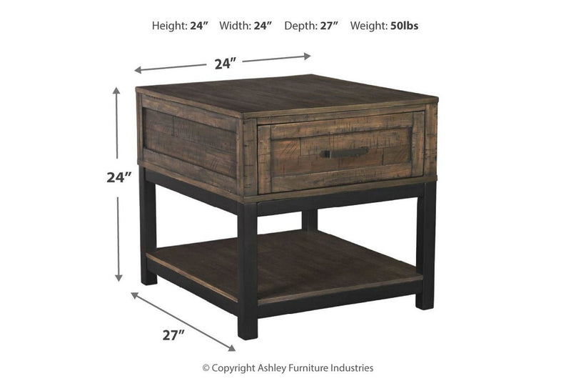 Johurst Grayish Brown End Table - DMV FurnitureEnd Table