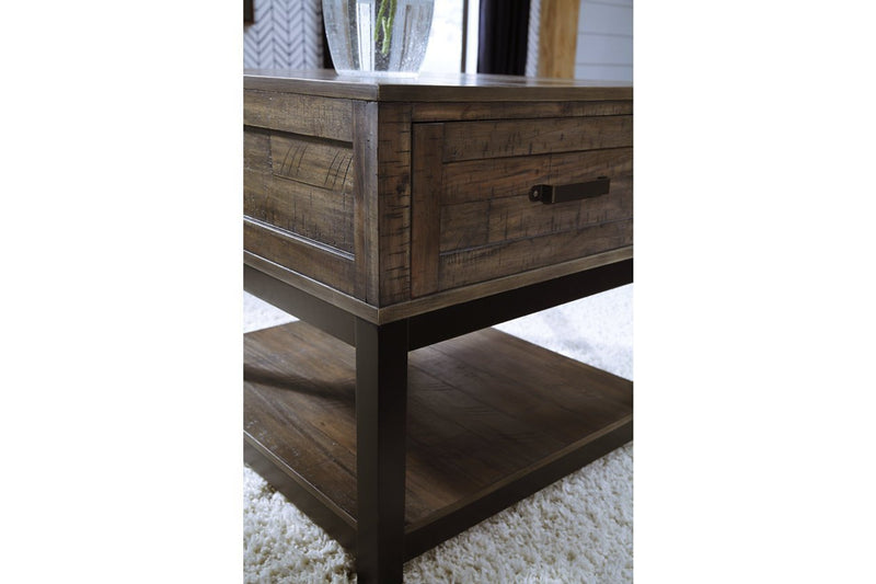Johurst Grayish Brown End Table - DMV FurnitureEnd Table