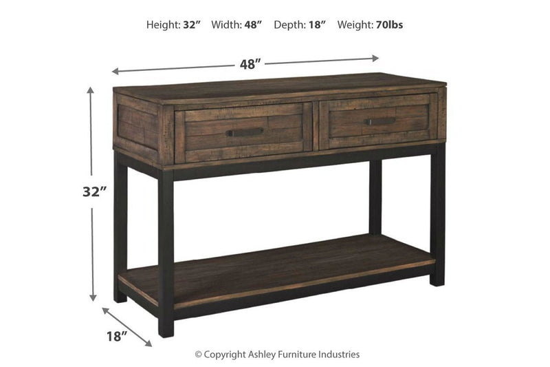 Johurst Grayish Brown Sofa/Console Table - DMV FurnitureSofa Table